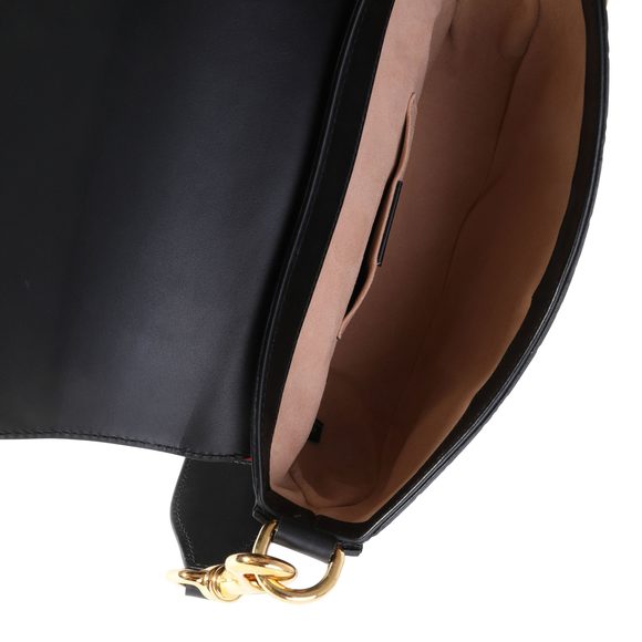 Gucci Black Guccissima Padlock Messenger Bag - Picture 8 of 8